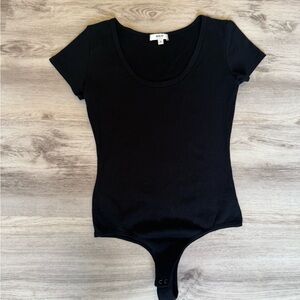 Agolde Classic Black Bodysuit